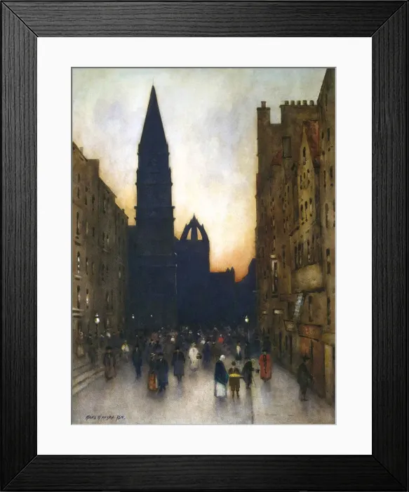 Framed Print : Urban Landscape, c1900 Framed Print : Urban Landscape, c1900