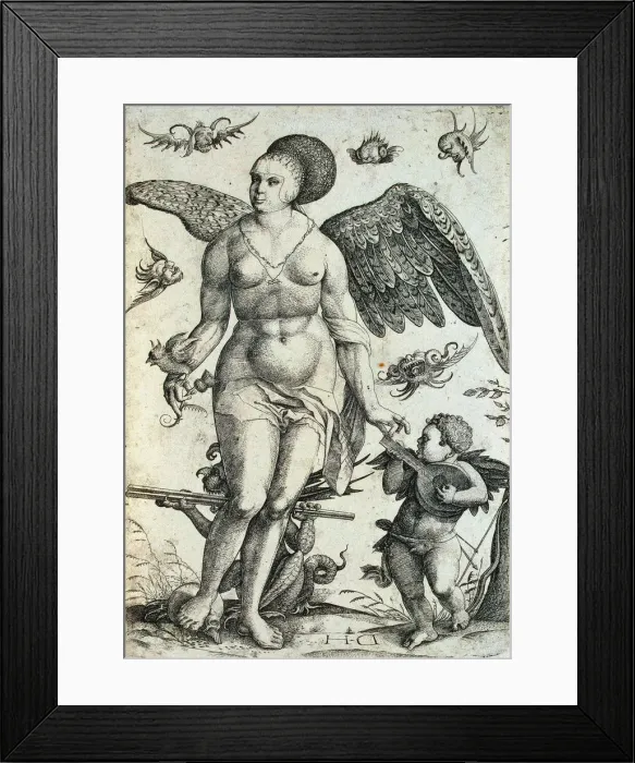 Framed Print : Voluptas, early16th century Framed Print : Voluptas, early16th century