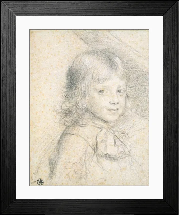 Framed Print : Portrait of Philippe de Savoie as a Child, 1660s-1670s Framed Print : Portrait of Philippe de Savoie as a Child, 1660s-1670s