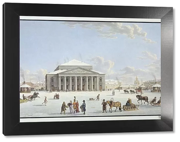 View of the Bolshoi Theatre in St Petersburg, early 19th century