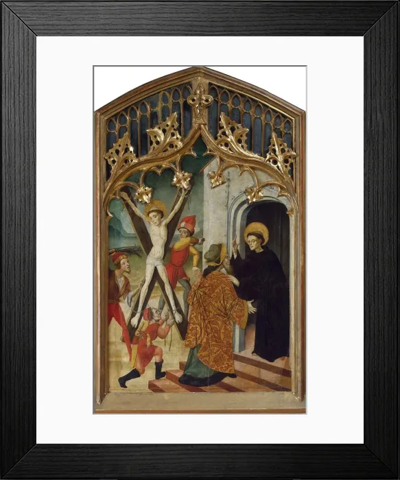 Framed Print : Saint Vincent of Saragossa and Saint Vincent Ferrer, 1430s Framed Print : Saint Vincent of Saragossa and Saint Vincent Ferrer, 1430s