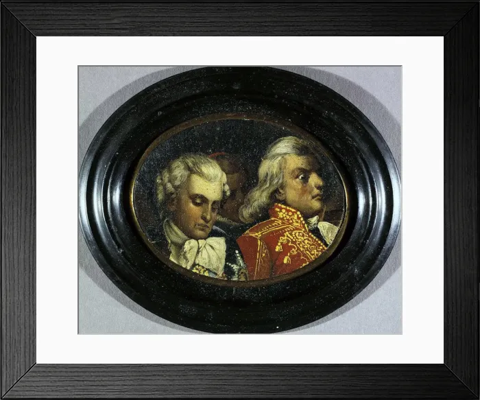 Framed Print : Portrait of Stanislaw Szczesny Potocki and Adam Poninski, second half of the 19th century