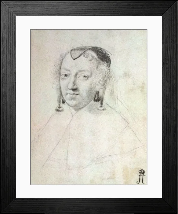 Framed Print : Portrait of Anne of Austria (1601-1666), before 1643 Framed Print : Portrait of Anne of Austria (1601-1666), before 1643