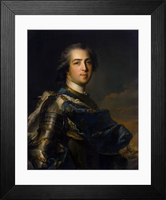 Framed Print : Portrait of the King Louis XV, (1710-1774), 1745 Framed Print : Portrait of the King Louis XV, (1710-1774), 1745