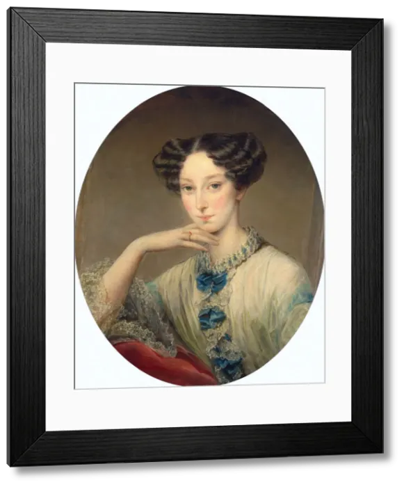 Framed Print : Portrait of Grand Duchess Maria Alexandrovna (1824-1880), c1850 Framed Print : Portrait of Grand Duchess Maria Alexandrovna (1824-1880), c1850