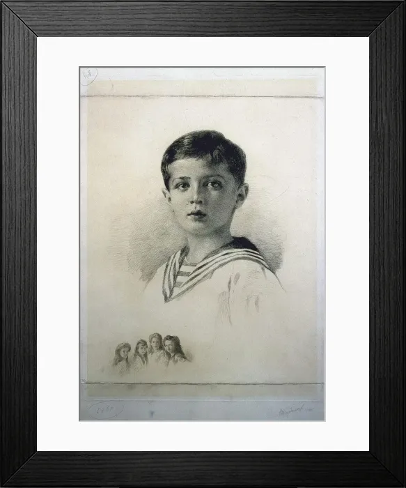 Framed Print : Portrait of Tsarevich Alexei Nikolaevich of Russia, 1915 Framed Print : Portrait of Tsarevich Alexei Nikolaevich of Russia, 1915