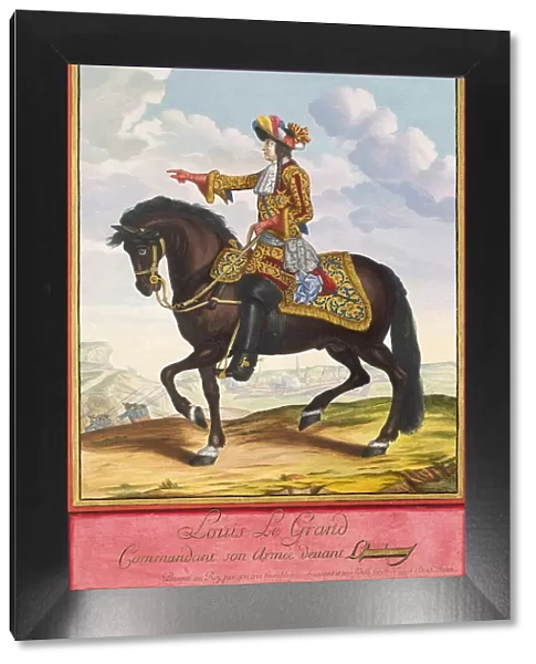 Portrait of Louis XIV on Horseback in the Battle of Cambrai, second half of the 17th century