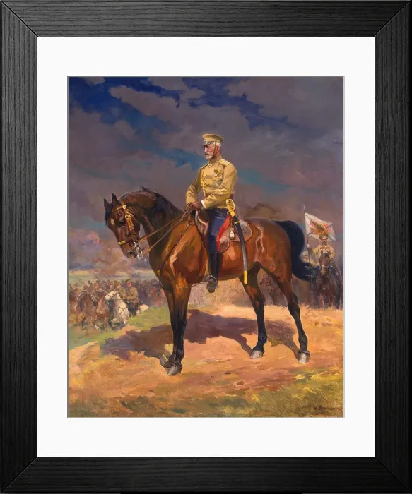 Framed Print : Portrait of Grand Duke Nikolai Nikolayevich (1856?1929) on Horseback, 1910s Framed Print : Portrait of Grand Duke Nikolai Nikolayevich (1856?1929) on Horseback, 1910s