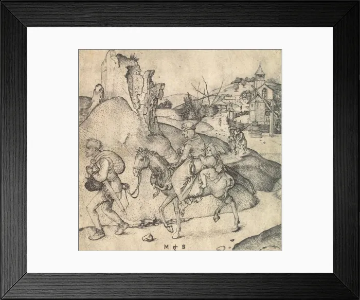 Framed Print : Peasant Family Going to the Market, between 1473 and 1475 Framed Print : Peasant Family Going to the Market, between 1473 and 1475