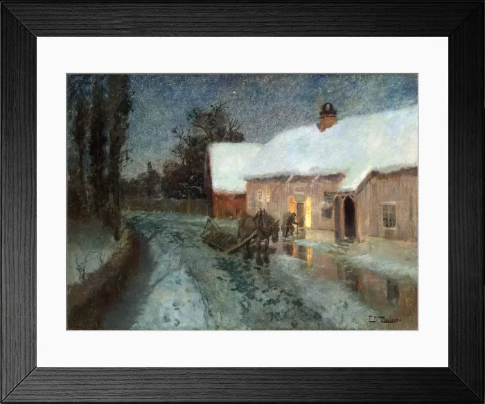 Framed Print : Night, 1880s