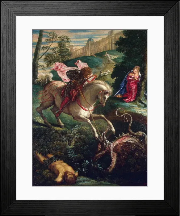 Framed Print : Saint George and the Dragon, 1543 Framed Print : Saint George and the Dragon, 1543