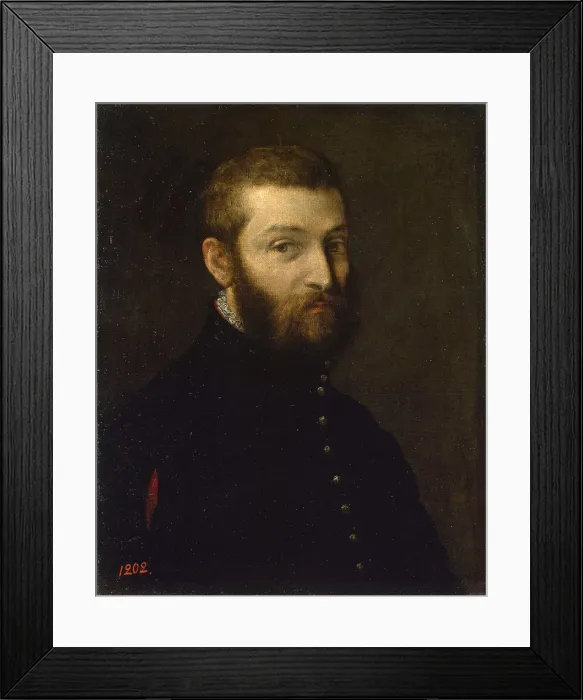 Framed Print : Self-Portrait, between 1558 and 1563 Framed Print : Self-Portrait, between 1558 and 1563