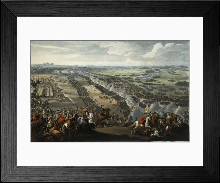 Framed Print : The Battle of Poltava on 27th June 1709, after 1724 Framed Print : The Battle of Poltava on 27th June 1709, after 1724