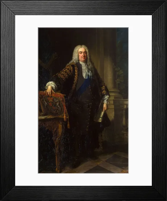 Framed Print : Portrait of Sir Robert Walpole, 1st Earl of Orford, (1676-1745), 1740 Framed Print : Portrait of Sir Robert Walpole, 1st Earl of Orford, (1676-1745), 1740