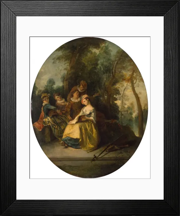 Framed Print : Concert in the Park, 1738