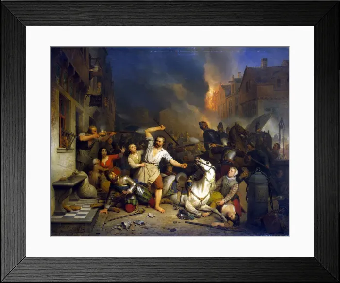 Framed Print : French Fury in Antwerp, 1827-1846 Framed Print : French Fury in Antwerp, 1827-1846