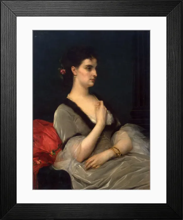 Framed Print : Portrait of Princess Elizabeth Vorontsova-Dashkova, 1873 Framed Print : Portrait of Princess Elizabeth Vorontsova-Dashkova, 1873