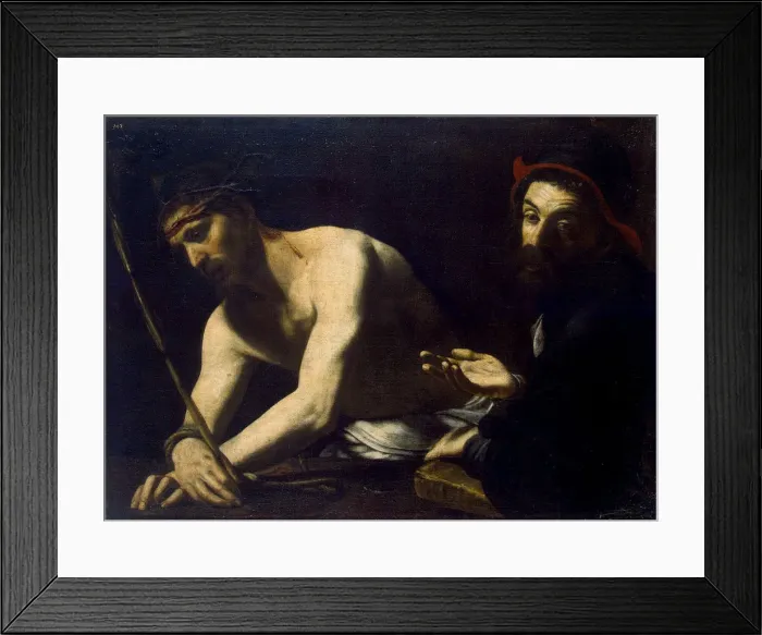 Framed Print : Christ and Caiaphas, 1615-1620 Framed Print : Christ and Caiaphas, 1615-1620