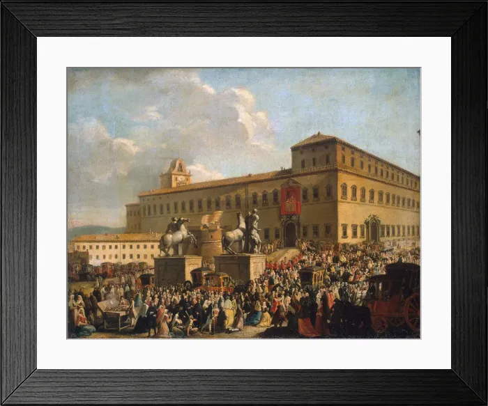 Framed Print : Festival Before the Quirinal Palace, 1767 Framed Print : Festival Before the Quirinal Palace, 1767
