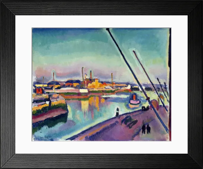 Framed Print : Notre-Dame Embankment, Le Havre, 1908