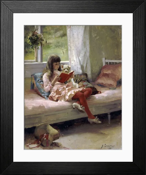 Framed Print : Good Friends, 1881 Framed Print : Good Friends, 1881