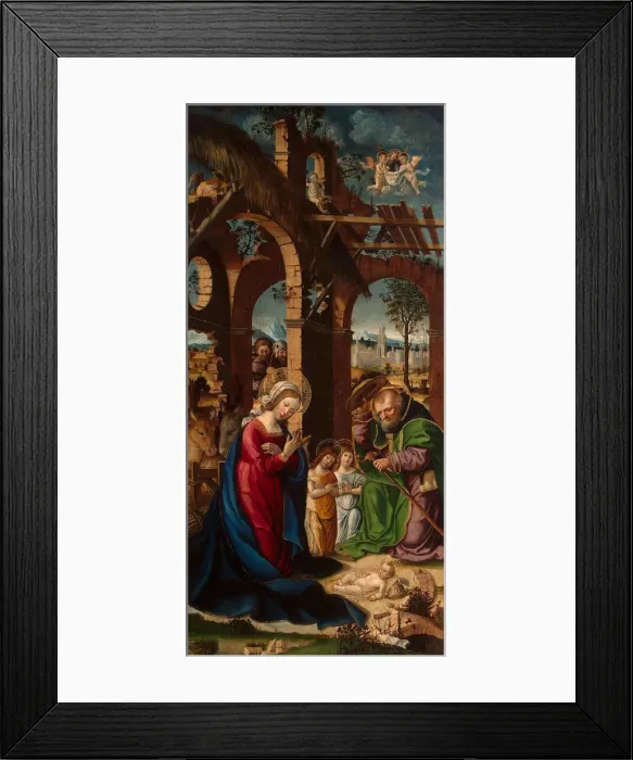 Framed Print : Nativity, late 15th century Framed Print : Nativity, late 15th century