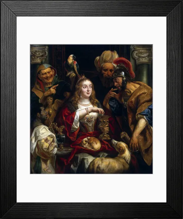 Framed Print : Cleopatras Feast, 1653 Framed Print : Cleopatras Feast, 1653