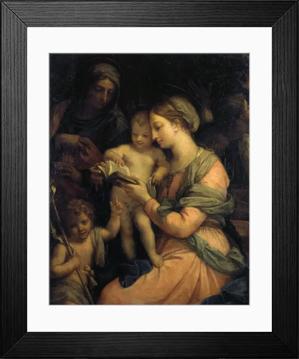 Framed Print : Madonna Teaching the Infant Christ Reading, 1705 Framed Print : Madonna Teaching the Infant Christ Reading, 1705