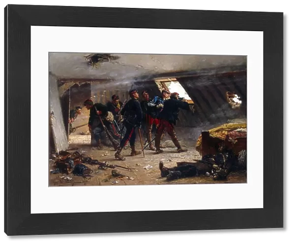 Scene from the Franco-Prussian War, 1875