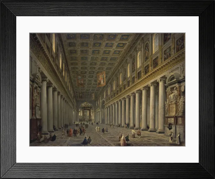 Framed Print : Interior of the Santa Maria Maggiore in Rome, 1750s Framed Print : Interior of the Santa Maria Maggiore in Rome, 1750s