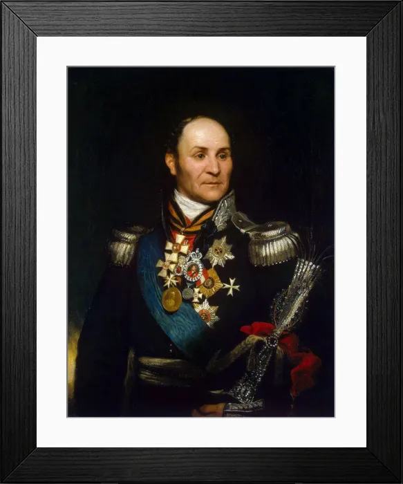 Framed Print : Portrait of Count Matvei Ivanovich Platov, (1757-1818), 1814 Framed Print : Portrait of Count Matvei Ivanovich Platov, (1757-1818), 1814