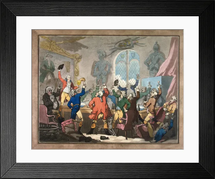 Framed Print : Dinner, 1787 Framed Print : Dinner, 1787