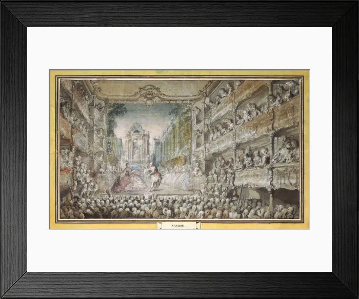 Framed Print : The Performance of Armida in the Old Auditorium of the Opera House, after 1761 Framed Print : The Performance of Armida in the Old Auditorium of the Opera House, after 1761