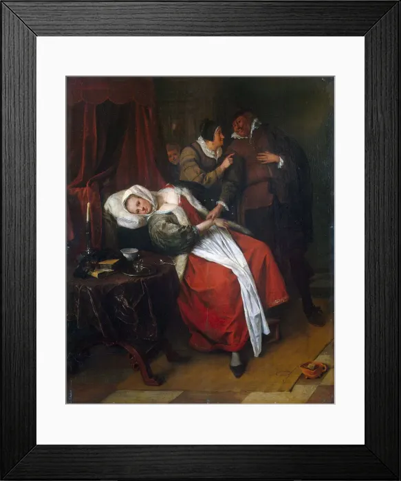 Framed Print : Doctors Visit, c1660 Framed Print : Doctors Visit, c1660