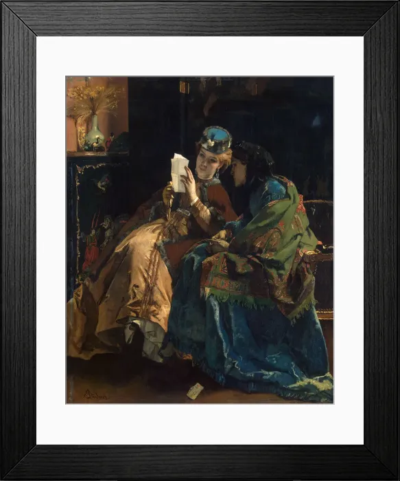 Framed Print : Pleasant Letter, 1860s Framed Print : Pleasant Letter, 1860s