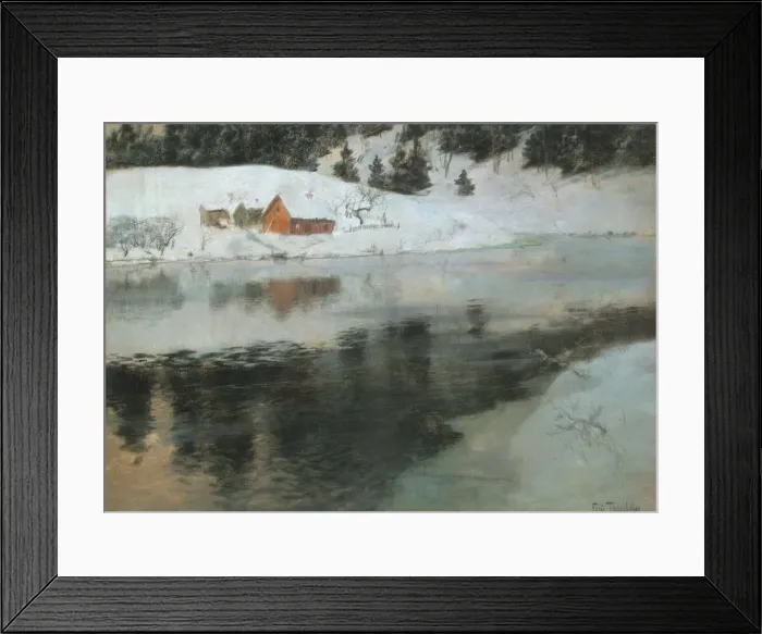 Framed Print : Winter Landscape, c1883-1884 Framed Print : Winter Landscape, c1883-1884