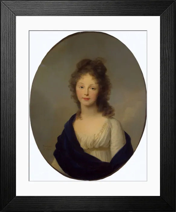 Framed Print : Portrait of Queen Louise of Prussia, (1776-1810), 1798 Framed Print : Portrait of Queen Louise of Prussia, (1776-1810), 1798