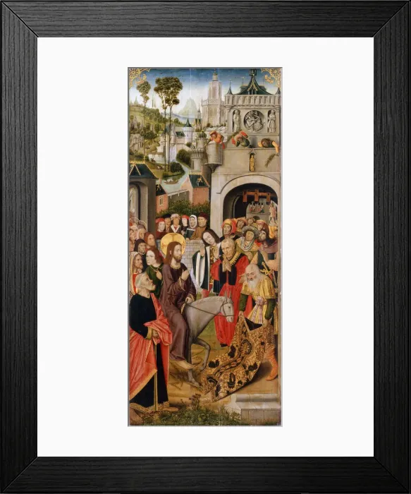 Framed Print : The Entry of Christ into Jerusalem, second half of the 15th century Framed Print : The Entry of Christ into Jerusalem, second half of the 15th century