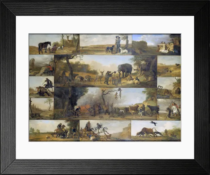 Framed Print : Punishment of a Hunter, 1647 Framed Print : Punishment of a Hunter, 1647