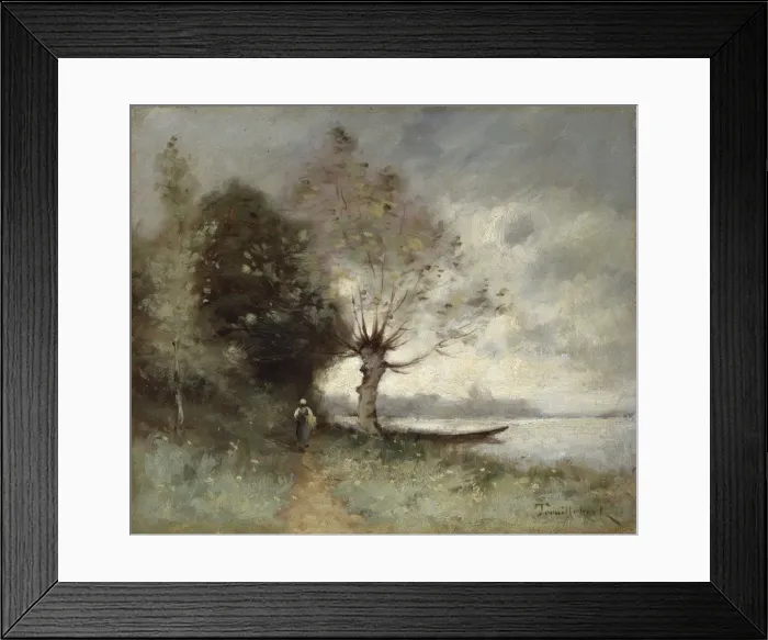 Framed Print : Bank of the Loire Near Chouze, 1893 Framed Print : Bank of the Loire Near Chouze, 1893