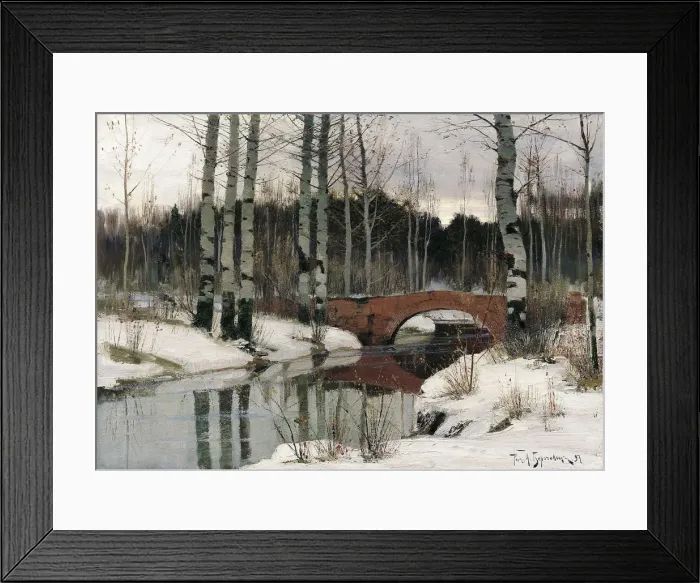 Framed Print : Thaw in Gatchina, 1897 Framed Print : Thaw in Gatchina, 1897