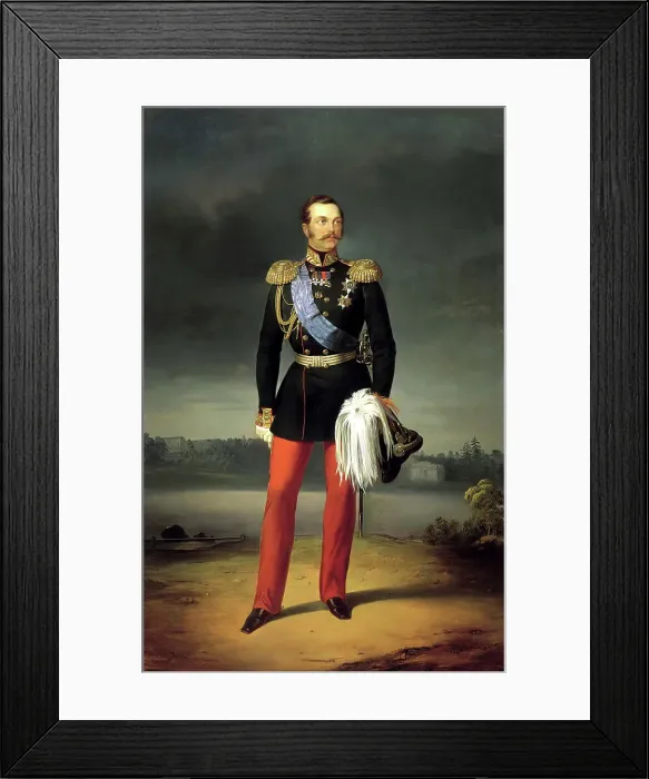 Framed Print : Portrait of Emperor Alexander II, (1818-1881), 1856 Framed Print : Portrait of Emperor Alexander II, (1818-1881), 1856
