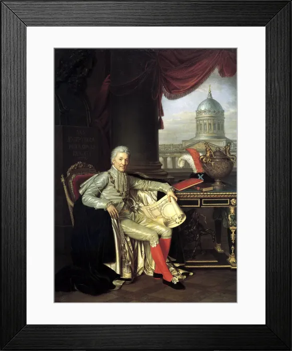 Framed Print : Court Councillor Prince Alexander Sergeevich Stroganov, (1782-1843), 1814 Framed Print : Court Councillor Prince Alexander Sergeevich Stroganov, (1782-1843), 1814