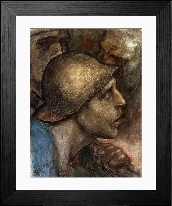 Framed Print : A Workers Head, 19th or early 20th century. Artist: Constantin Emile Meunier Framed Print : A Workers Head, 19th or early 20th century. Artist: Constantin Emile Meunier