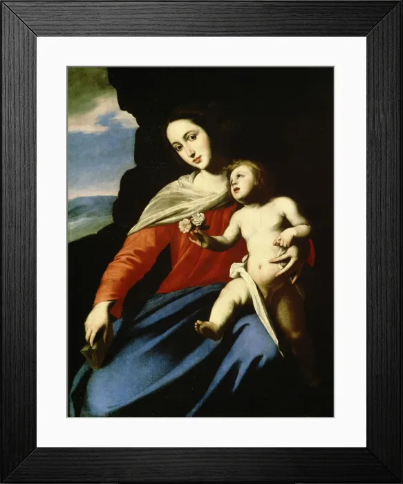 Framed Print : Virgin and Child, early 1640s. Artist: Massimo Stanzione Framed Print : Virgin and Child, early 1640s. Artist: Massimo Stanzione