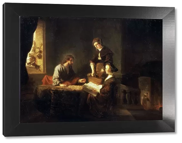 Christ in the House of Martha and Mary, 17th century. Artist: School of Rembrandt van Rijn