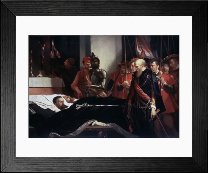 Framed Print : The Last Respects to the Remains of the Counts Egmont and Hoorn, 1863. Artist: Louis Gallait Framed Print : The Last Respects to the Remains of the Counts Egmont and Hoorn, 1863. Artist: Louis Gallait