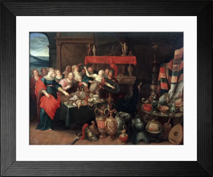 Framed Print : Achilles Recognized, 1620s. Artist: Frans Francken II Framed Print : Achilles Recognized, 1620s. Artist: Frans Francken II