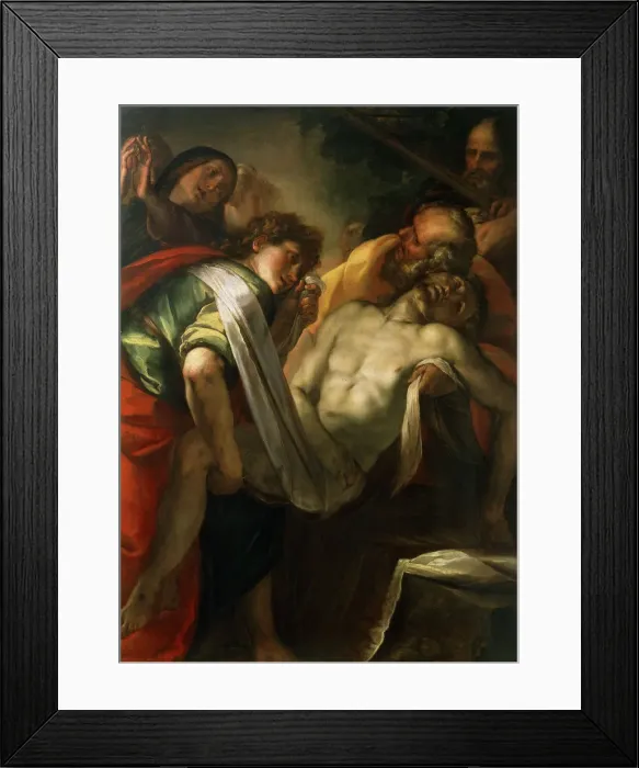 Framed Print : The Entombment of Christ, 1620s. Artist: Giulio Cesare Procaccini Framed Print : The Entombment of Christ, 1620s. Artist: Giulio Cesare Procaccini