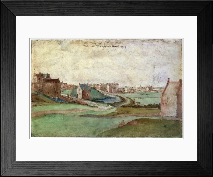 Framed Print : Landscape near Antwerp, 1566. Artist: Gillis Mostaert Framed Print : Landscape near Antwerp, 1566. Artist: Gillis Mostaert